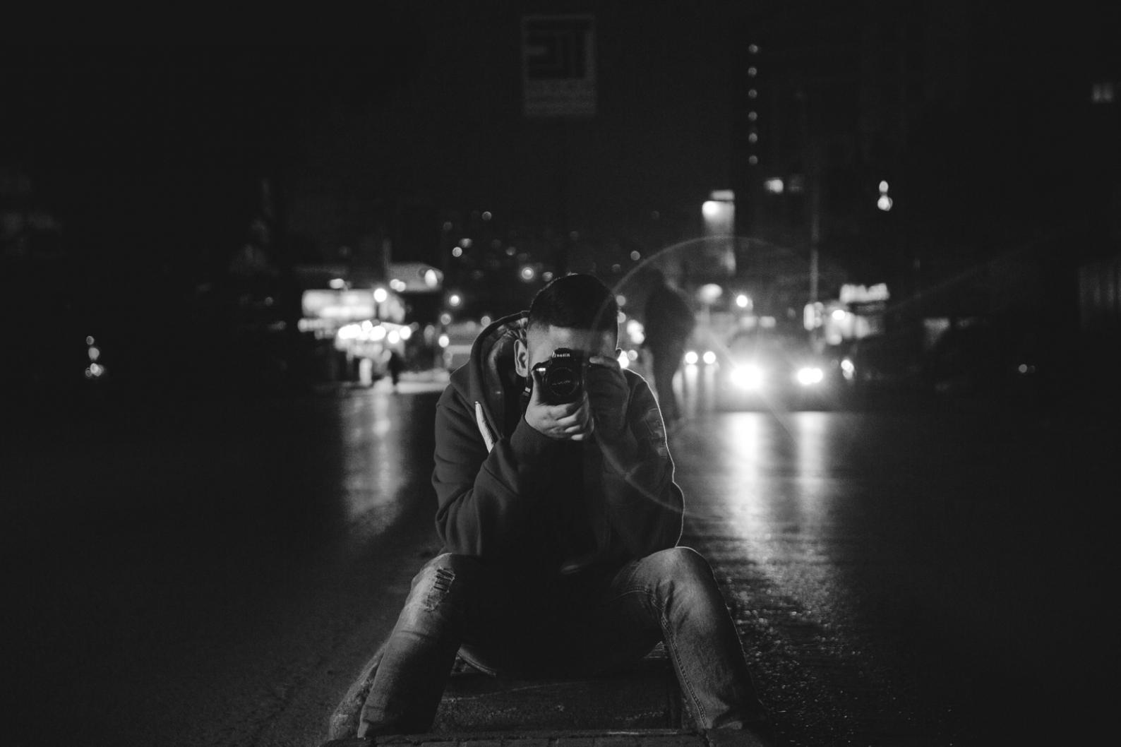 Portrait photography lighting example
